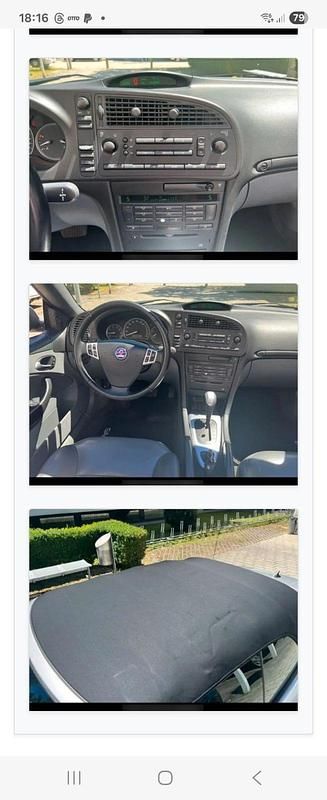 Occasion Saab 9-3 Cabriolet Vector 150 ch (110 kW) 2004 Argent Cabriolet