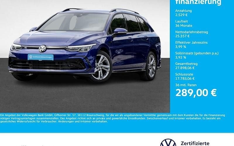 Blau Gebraucht 2024 VW Golf VIII R-line Kombi | 27.886 € (Guter Preis) - Bild 1/4