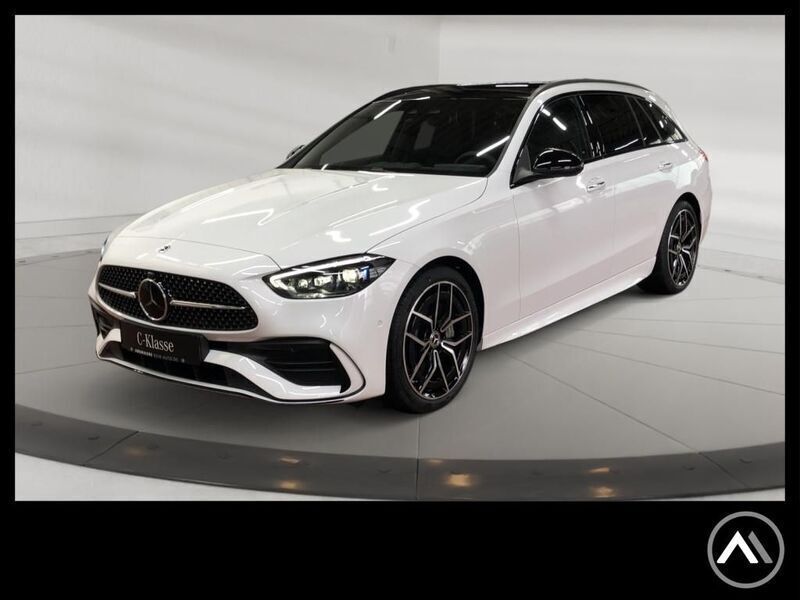 Weiß manufaktur lack manufaktu Gebraucht 2024 Mercedes C300 Night Kombi | 54.839 € - Bild 1/4