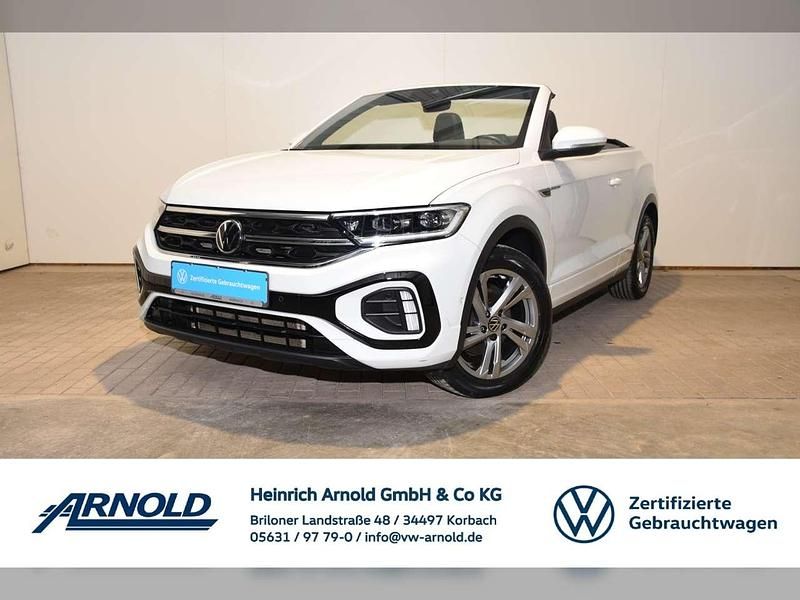 Pure white Gebraucht 2022 VW T-Roc Cabriolet R-line Cabrio | 24.390 € (Fairer Preis) - Bild 1/4