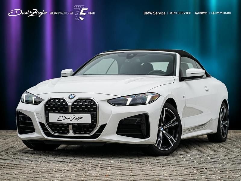 Alpinweiss uni Gebraucht 2025 BMW 420 M Sport Cabrio | 47.990 € - Bild 1/4