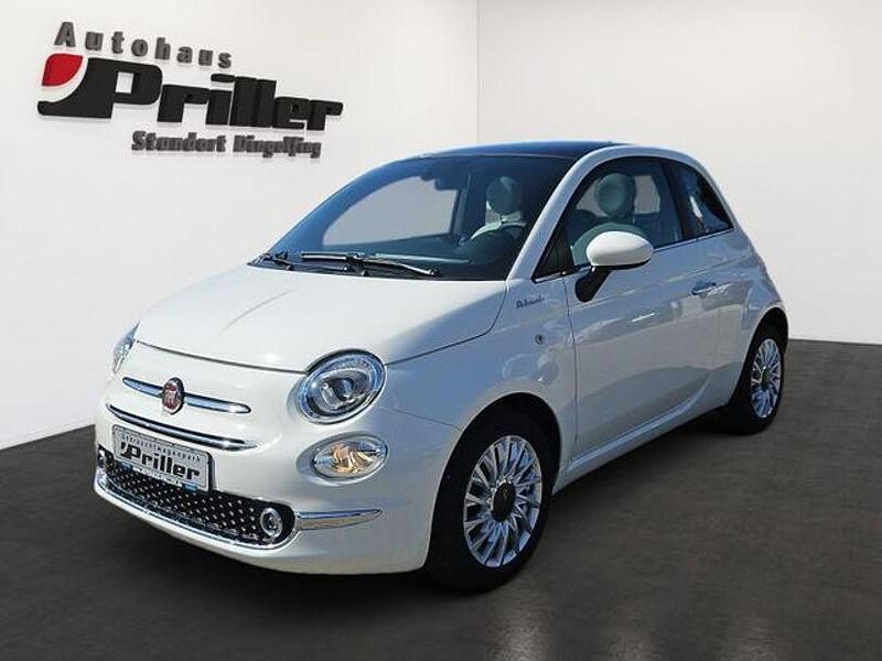 Bianco bianco/ bossa nova/calc Gebraucht 2021 Fiat 500 Dolcevita Kleinwagen | 13.900 € (Etwas zu teuer) - Bild 1/4