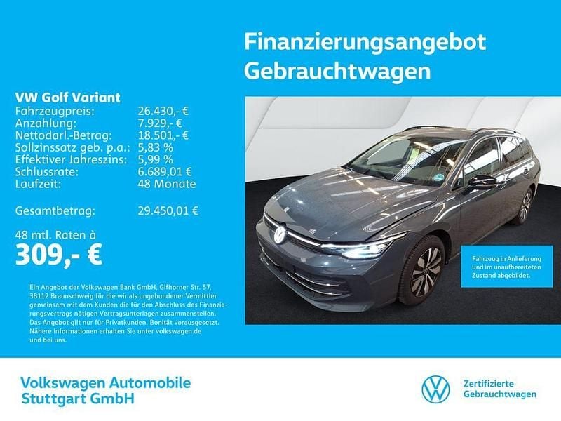 Grau Gebraucht 2025 VW Golf VIII Goal Kombi | 26.430 € (Fairer Preis) - Bild 1/4
