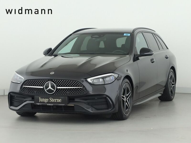 Metalliclack graphitgrau Gebraucht 2021 Mercedes C200 AMG Kombi | 34.850 € (Guter Preis) - Bild 1/4
