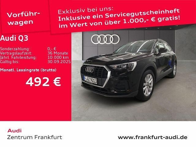 Mythosschwarz metallic Gebraucht 2025 Audi Q3 Basis SUV | 38.460 € (Guter Preis) - Bild 1/3