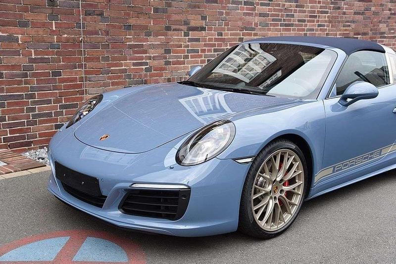 Blau Gebraucht 2017 Porsche 911 Targa 4S Edition Cabrio | 249.500 € - Bild 1/4