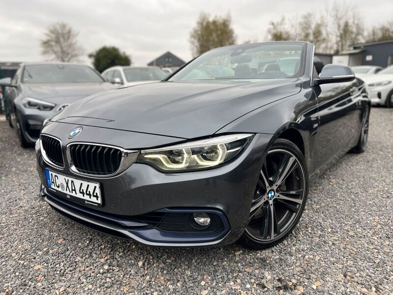 Grau Gebraucht 2017 BMW 440 Sport Line Cabrio | 30.990 € (Superpreis) - Bild 1/4