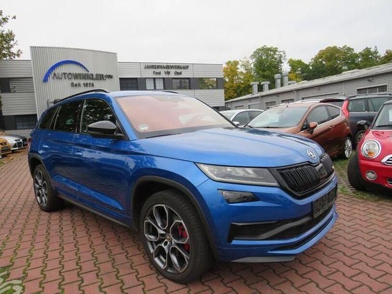 Blau Gebraucht 2021 Skoda Kodiaq RS SUV | 29.890 € (Fairer Preis) - Bild 1/4