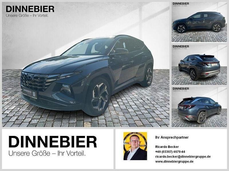 Teal blue / phantom black Gebraucht 2021 Hyundai Tucson Prime SUV | 23.053 € (Fairer Preis) - Bild 1/3
