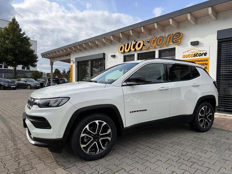 Alpine white/weiß Gebraucht 2021 Jeep Compass Limited SUV | 23.984 € (Fairer Preis) - Bild 1/4