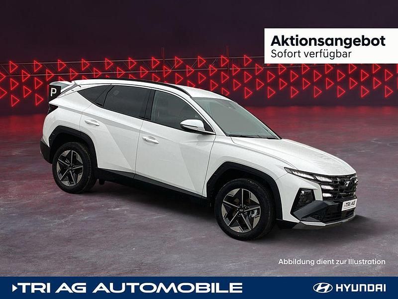 Atlas white / sol Neu 2024 Hyundai Tucson Trend SUV | 34.995 € (Fairer Preis) - Bild 1/4