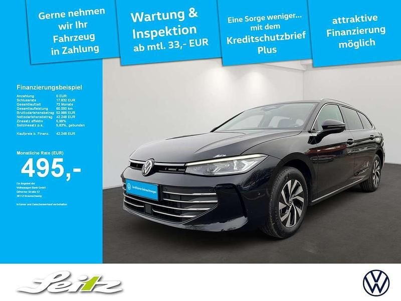 Grenadillschwarz metallic Gebraucht 2025 VW Passat Business Kombi | 42.248 € (Fairer Preis) - Bild 1/4