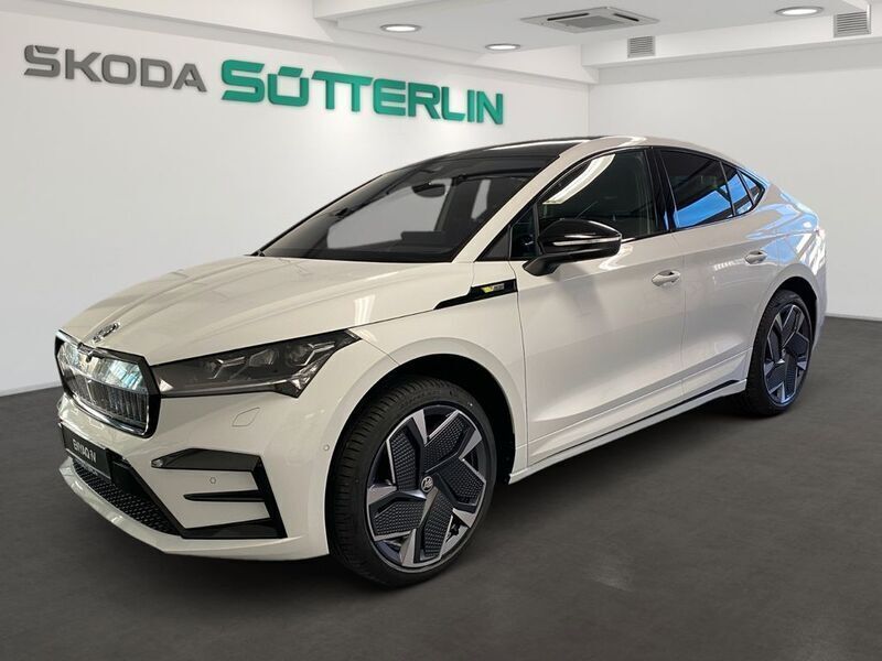Weiß Neu 2025 Skoda Enyaq iV RS SUV | 59.299 € (Fairer Preis) - Bild 1/4