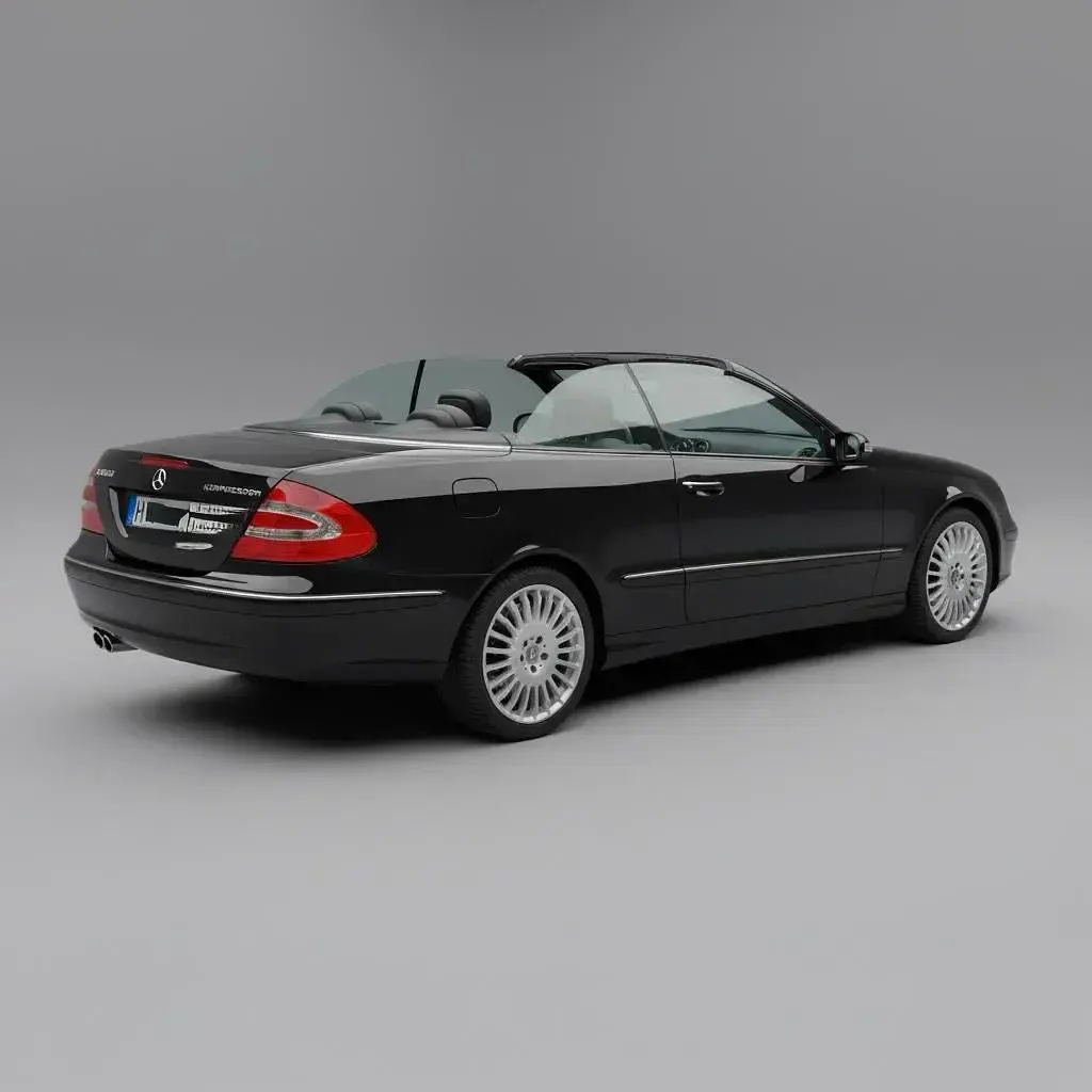 Gebraucht Mercedes CLK200 Avantgarde 163 PS (119 kW) 2005 Schwarz Cabrio