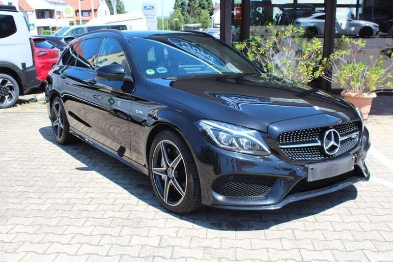 Obsidian black metallic pain Gebraucht 2017 Mercedes C43 AMG AMG Kombi | 26.990 € (Guter Preis) - Bild 1/4
