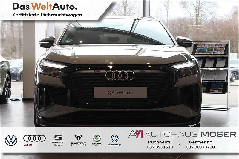 Kieselgrau Gebraucht 2023 Audi Q4 e-tron S-Line SUV | 50.840 € - Bild 1/4