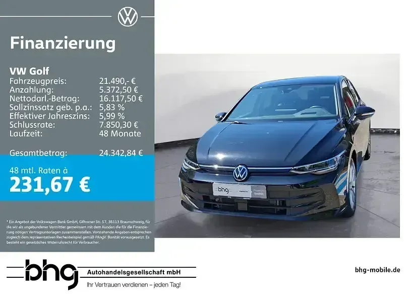 Gebraucht VW Golf VIII Life 116 PS (85 kW) 2024 Limousine