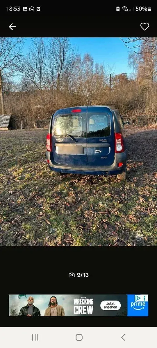 Gebraucht Dacia Logan MCV 75 PS (55 kW) 2008 Blau Kombi