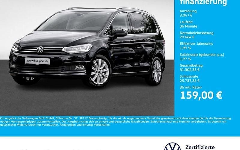 Deep black perleffekt Gebraucht 2024 VW Touran Highline Van / Kleinbus | 32.711 € (Guter Preis) - Bild 1/4