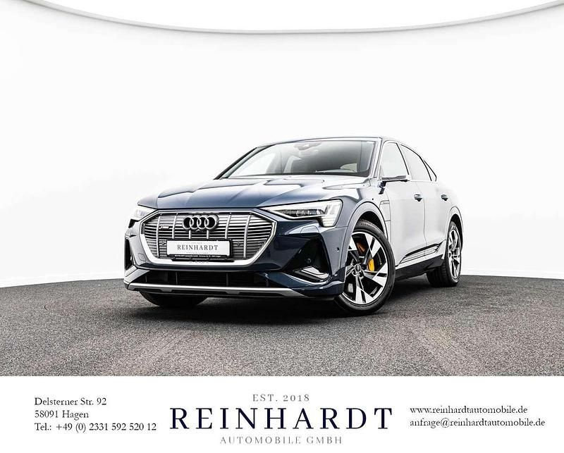 Plasmablau metallic Gebraucht 2022 Audi e-tron Sportback S-Line SUV | 33.775 € (Superpreis) - Bild 1/3