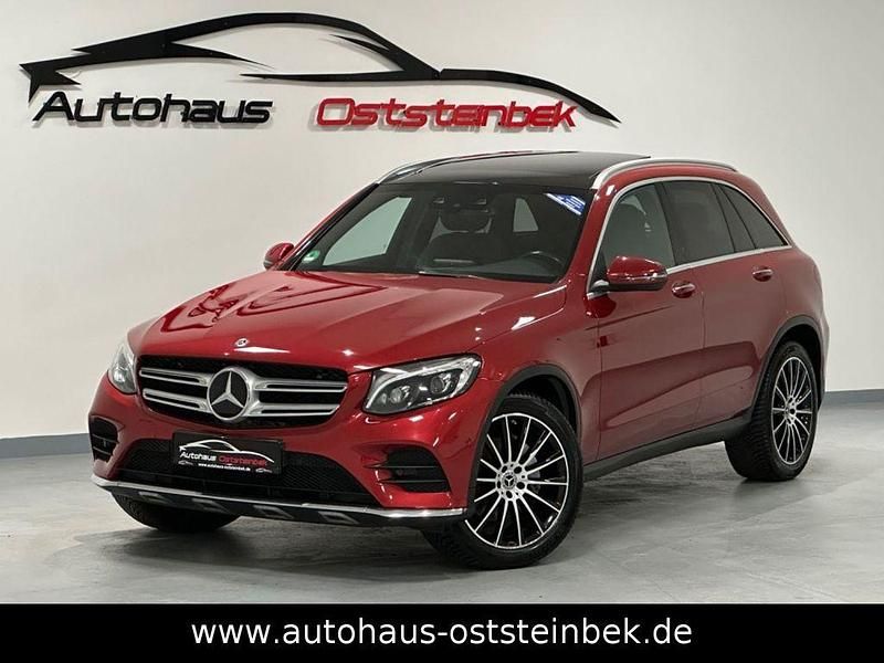 Rot Gebraucht 2017 Mercedes GLC250 AMG line SUV | 27.990 € (Fairer Preis) - Bild 1/4