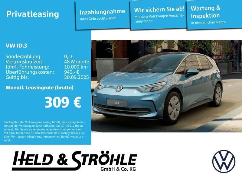Costa azul metallic Neu 2025 VW ID.3 Pure Kleinwagen | 29.990 € - Bild 1/2