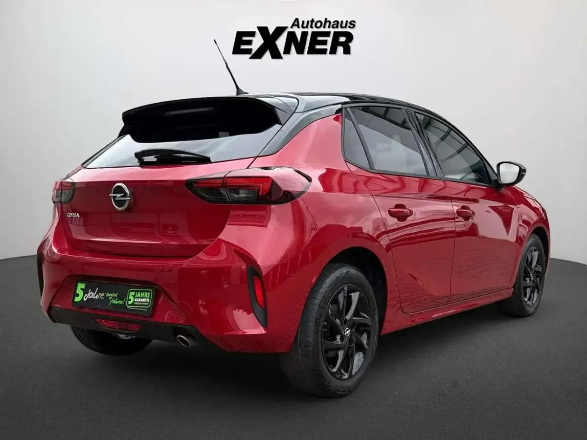 Gebraucht Opel Corsa GS Line 101 PS (74 kW) 2023 Chilli rot/dach und spiegel schwarz Kleinwagen