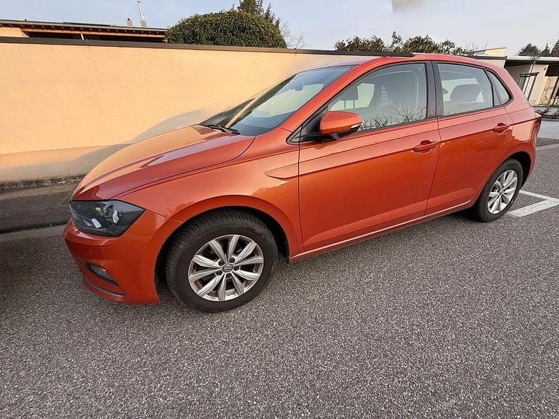Gebraucht VW Polo Highline 90 PS (66 kW) 2018 Orange Kleinwagen