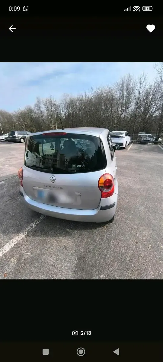 Usado Renault Modus 75 CV (55 kW) 2006 Plateado Monovolumen