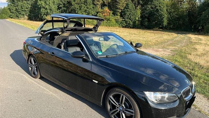 Schwarz Gebraucht 2009 BMW 325 Cabriolet Cabrio | 14.990 € (Etwas zu teuer) - Bild 1/4