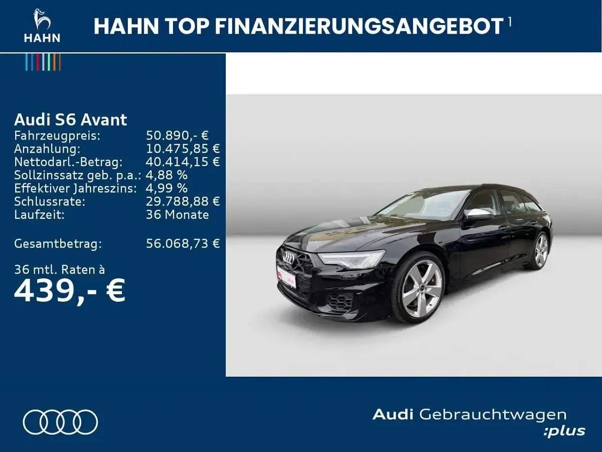 Second-hand Audi S6 Basis 344 CP (253 kW) 2024 Negru Break