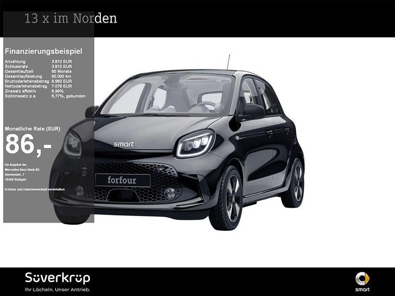 Schwarz Gebraucht 2020 Smart ForFour Electric Drive Passion Exclusive Kleinwagen | 10.890 € (Fairer Preis) - Bild 1/3