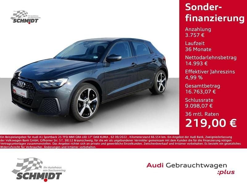 Grau Gebraucht 2022 Audi A1 Sportback Kleinwagen | 18.750 € (Fairer Preis) - Bild 1/4