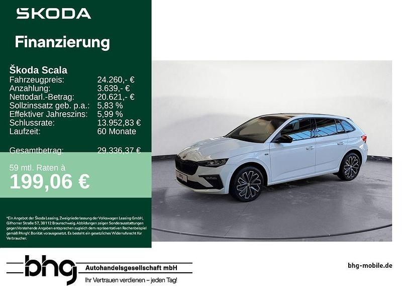 Weiß Gebraucht 2024 Skoda Scala Drive Kleinwagen | 24.260 € (Fairer Preis) - Bild 1/4