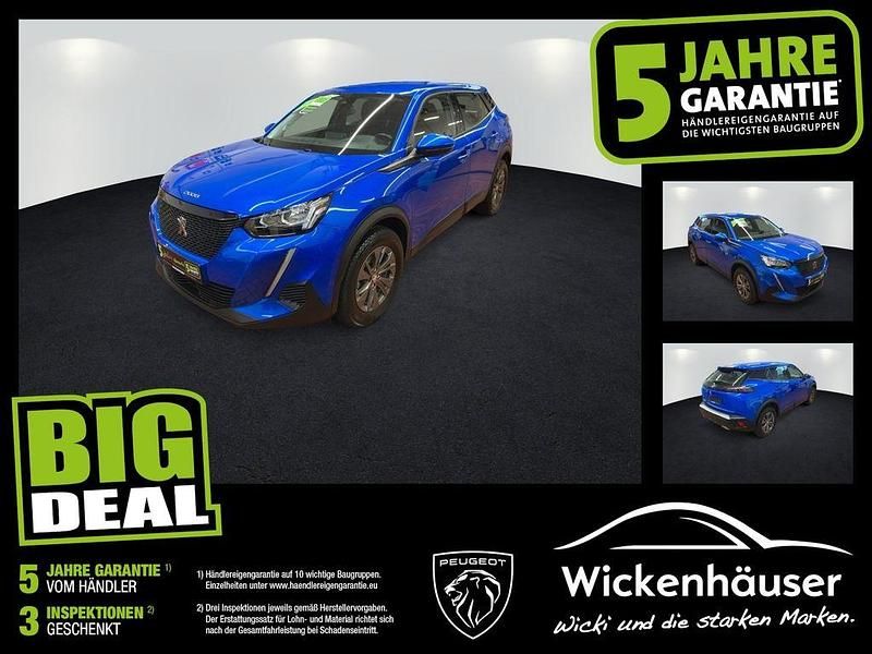 Gebraucht Peugeot 2008 Active 131 PS (96 kW) 2021 Blau/typ aussenverkleidung metallic drei (metallic) SUV