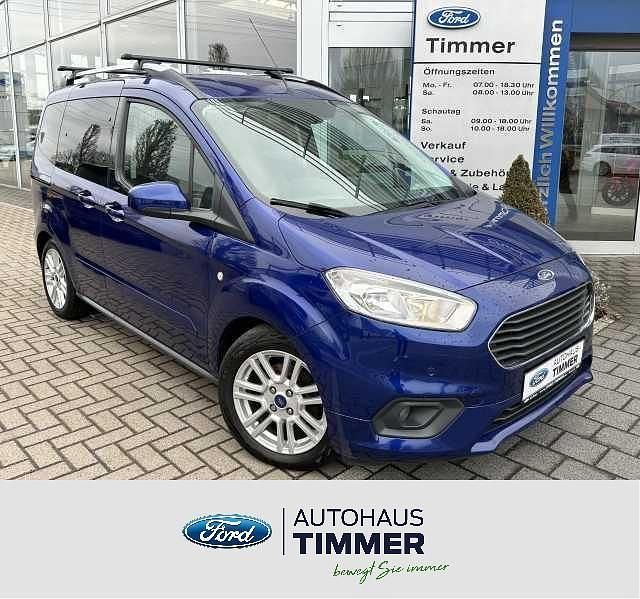 Gebraucht Ford Tourneo Courier Titanium 101 PS (74 kW) 2018 Blau Van / Kleinbus