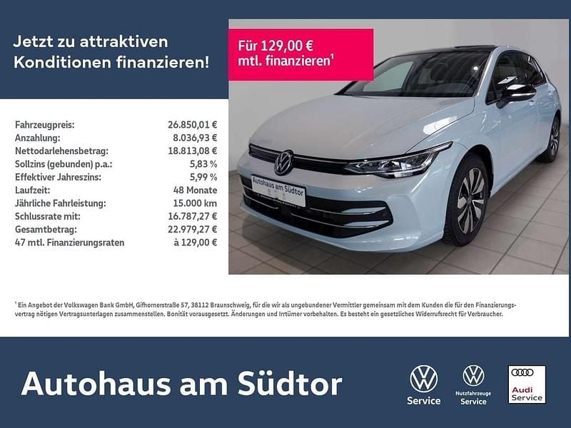 Blau Gebraucht 2025 VW Golf VIII Goal Limousine | 26.850 € (Superpreis) - Bild 1/4