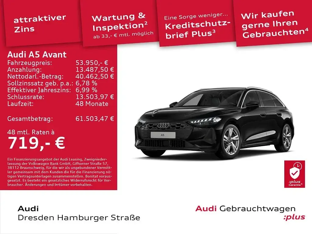 Gebraucht Audi A5 Sport 204 PS (150 kW) 2025 Schwarz Kombi