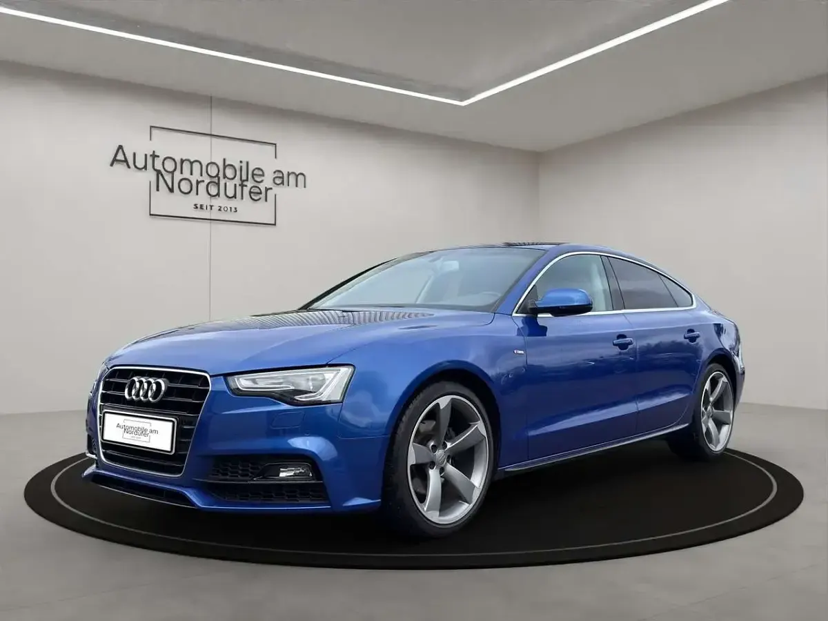Gebraucht Audi A5 Sportback S-Line 144 PS (105 kW) 2016 Sepangblau perleffekt Kleinwagen
