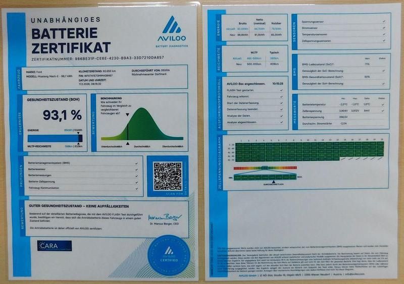 Gebraucht Ford Mustang Mach-E Extended Range 216 kW (294 PS) 2021 Weiß SUV