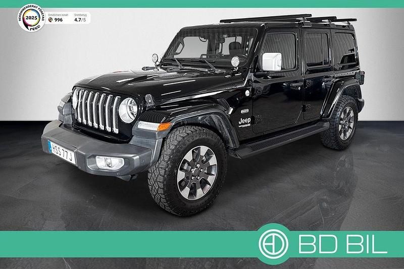 Schwarz Gebraucht 2019 Jeep Wrangler Unlimited SUV | 36.200 € (Etwas zu teuer) - Bild 1/4