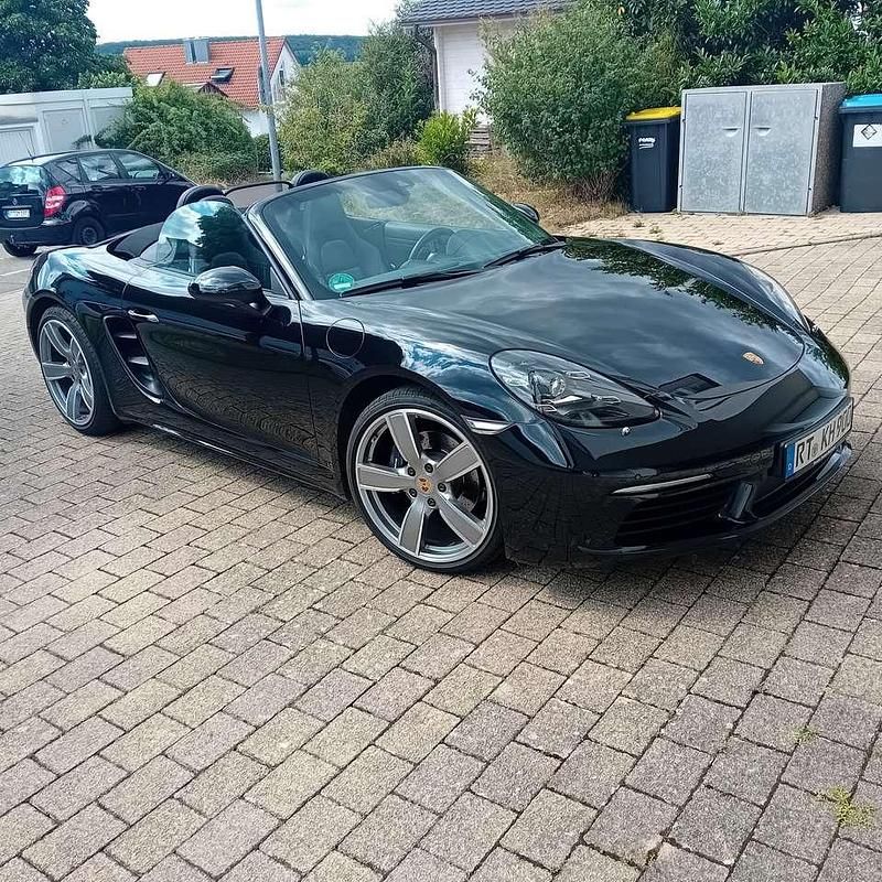 Schwarz Gebraucht 2020 Porsche 718 Boxster Cabrio | 54.500 € (Superpreis) - Bild 1/4
