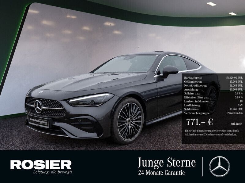 Grau / graphitgrau Gebraucht 2023 Mercedes CLE200 Advanced Plus Coupé | 51.329 € (Fairer Preis) - Bild 1/4