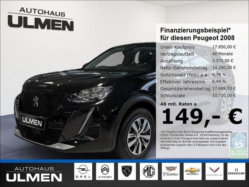 Gebraucht Peugeot e-2008 Active 100 kW (136 PS) 2022 Schwarz SUV