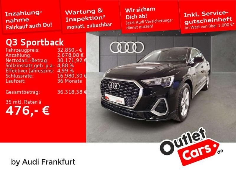 Gebraucht Audi Q3 S-Line 150 PS (110 kW) 2022 Mythosschwarz metallic/mythoss SUV
