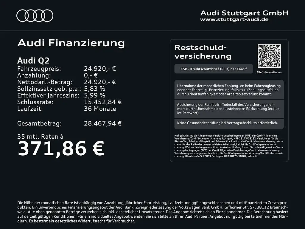 Gebraucht Audi Q2 Ambiente 190 PS (139 kW) 2022 Pfeilgrau perleffekt SUV