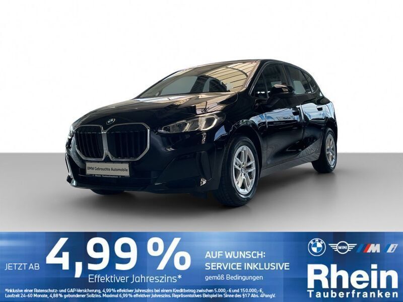 Schwarz uni Gebraucht 2023 BMW 218 Active Tourer Van / Kleinbus | 24.840 € (Superpreis) - Bild 1/4