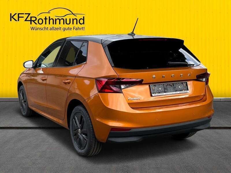 Gebraucht Skoda Fabia Style 110 PS (80 kW) 2022 Phoenix orange metallic Kleinwagen