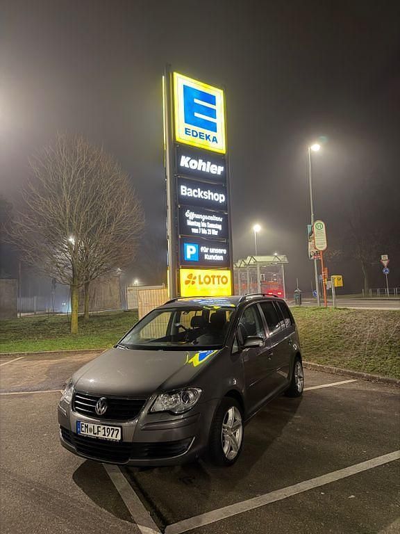 Gebraucht VW Touran Conceptline 90 PS (66 kW) 2007 Schwarz Van / Kleinbus