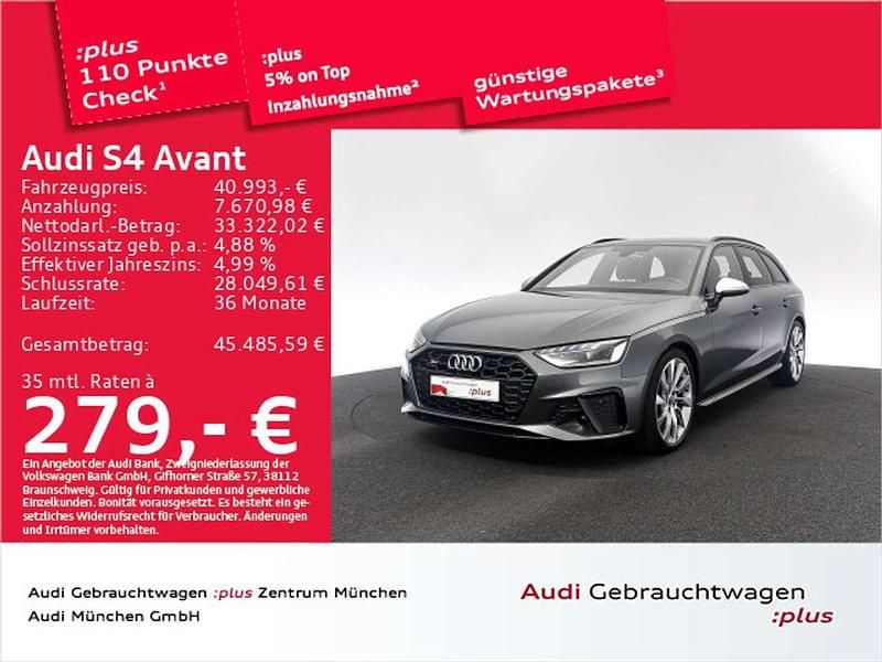 Gebraucht Audi S4 Sport 341 PS (250 kW) 2021 Daytonagrau perleffekt Kombi